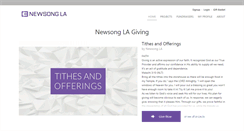Desktop Screenshot of give.la.newsong.net